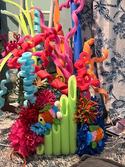 Vbs Ocean Theme, Ocean Vbs, Underwater Party, Under The Sea Crafts, Under The Sea Decorations, Ocean Birthday Party, Shark Themed Birthday Party, Carnival Decorations, Underwater Theme