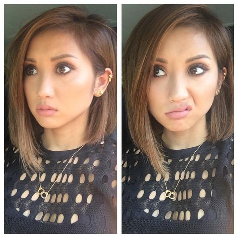 L pic: Me trying to stay zen in LA traffic R pic: How I really feel Brenda Song Hair, Brenda Song, Hair Color And Cut, New Haircuts, Asian Hair, Long Blonde Hair, Different Hairstyles, Dream Hair, Hair Short