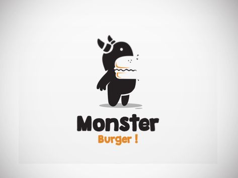 Monster Burger Logo, Zombie Logo Design, Burger Logo Design Creative, Burger Logo Ideas, Monster Logo Design, Burger Logo Design, Monster Burger, Toro Logo, Zombie Logo