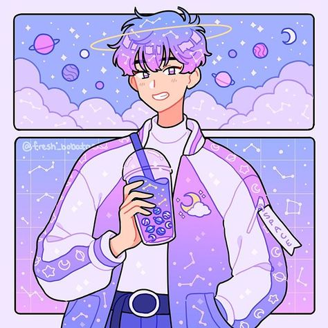 @fresh_bobatae #anime#manga#animeart#space#spaceaesthetic#purple#purpleaesthetic#blue#pastel#vaporwave#dreamwave#illustration#digital#digitalart#original#instaart#cute#kawaii#kawaiiart#cuteart#boba#bubbletea#planets#stars#vapor#vaporwaveaesthetic Space Emojis, Kawaii Drawings, Kawaii Art, Art Styles, Aesthetic Art, Cartoon Art, Anime Character, Drawing Ideas, Cute Drawings