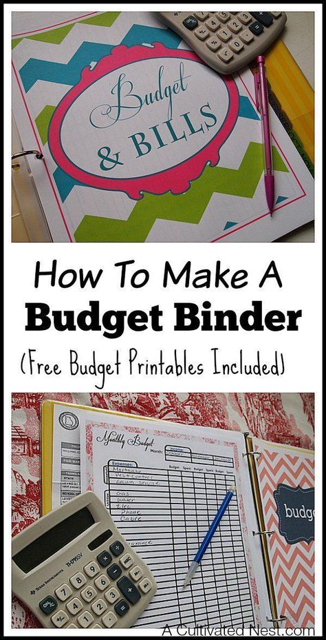 How to make a budget binder - This is a simple manageable system to get your personal finances organized in one place to make budgeting easier. Very easy to customize your own household budget notebook with free budget printables! #FinancePrintables #budget Budget Binder Free, Budget Notebook, Free Budget Printables, Finance Printables, Money Frugal, Thrifty Living, Household Budget, Free Budget, Motivation Poster