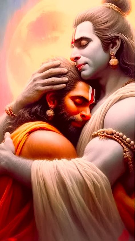 Lord Rama And Hanuman, Shri Raam, God Pics, Hanuman Hd Wallpaper, Shiva Pics, Jai Hanuman, Hanuman Ji, Blessed Quotes, Lord Hanuman