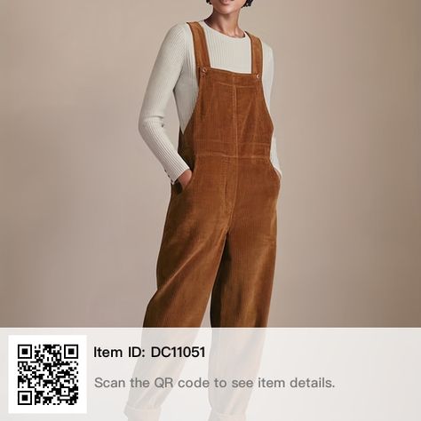 Feminine Skirt, Vintage Overalls, Straps Jumpsuit, Corduroy Overalls, Chestnut Color, Casual Design, Look Casual, Belleza Natural, Outfit Casual