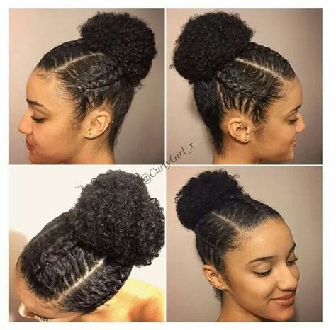 Pretty braids to puff Natural Updo Hairstyles, Updo Hairstyles For Prom, Natural Hair Updos, Cantu Products, Natural Updo, Cabello Afro Natural, Black Hair Growth, Prom Hair Updo, Hairstyles For Prom