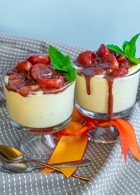 Strawberry Mousse Recipe, Banana Mousse, Ripe Banana Recipe, Vanilla Chia Pudding, Banana Dessert Recipes, Grain Free Desserts, Yummy Desserts Easy, Paleo Recipe, Banana Dessert