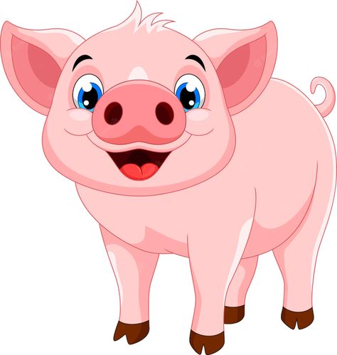 Premium Vector | Cute pig cartoon Cute Pig Cartoon, Pig Images, Pig Clipart, Happy Pig, Pig Drawing, Felt Books, Pig Cartoon, Cute Pig, Pet Rocks