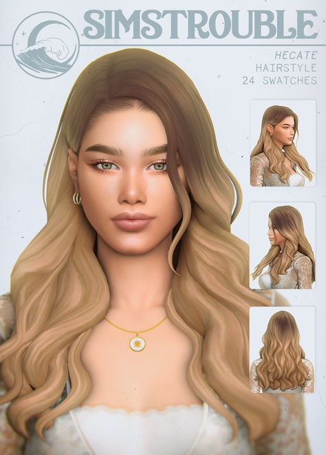 Sims 4 Simstrouble Hair, Sims 4 Cc Simstrouble, Classy Sims 4 Cc, Simstrouble Hair Cc, Simstrouble Cc, Ts4 Cc Patreon Hair, Sims 4 Curly Hair, Die Sims 4, Mod Hair