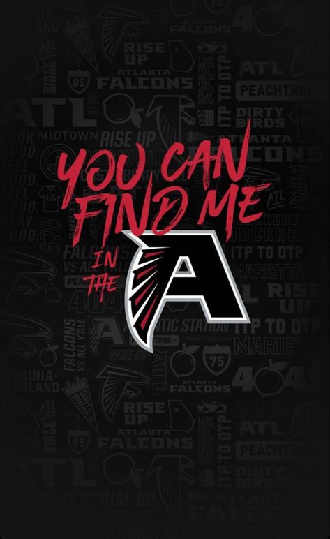 Atlanta Falcons, Atlanta, On Twitter, Twitter, Red, Black