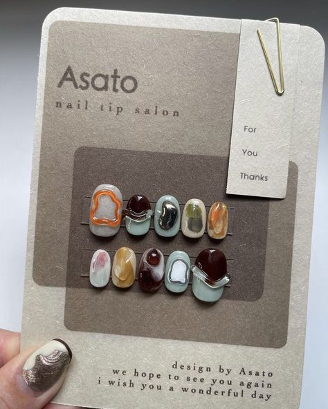 IG: ASATO_NAIL 3D Nail Art Design Inspiration Wavy Artsy Textured Textured Nail Designs, Nail Designs Abstract, Art Design Inspiration, 3d Nail Designs, 3d Nail Art Designs, Art Texture, 3d Nail, 3d Nail Art, Nail Art Inspiration