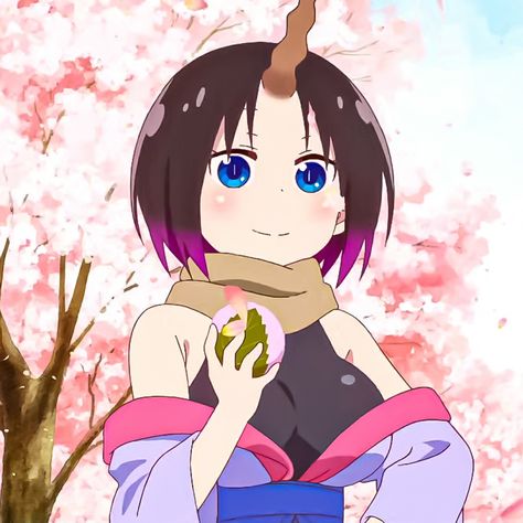 Elma Dragon Maid, Icon Cute, Dragon Maid, Kobayashi San, Miss Kobayashi's Dragon Maid, Dragon 2, Cute Doodle Art, Anime Profile, Splatoon