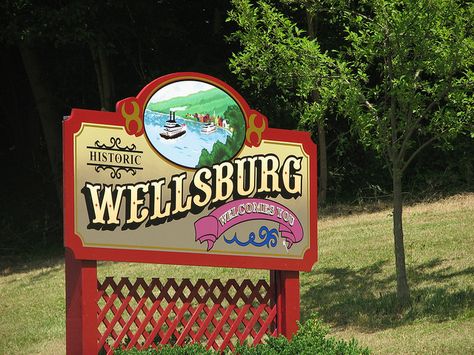 WV, Wellsburg - Town Welcome Sign. Been there too! small little town! Town Sign, West Va, Kids Day, Small Towns Usa, Sign Logo, Winter's Tale, Town Square, Ghost Town, Ghost Towns