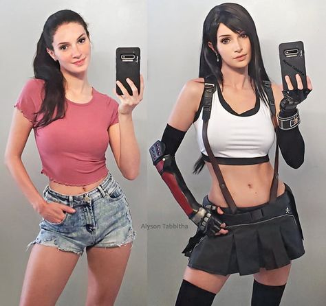 Alyson Tabbitha, Tifa Lockhart Cosplay, Tifa Cosplay, Pink Power Rangers, A Place To Call Home, Video Game Cosplay, Tifa Lockhart, Final Fantasy Vii, Gal Gadot