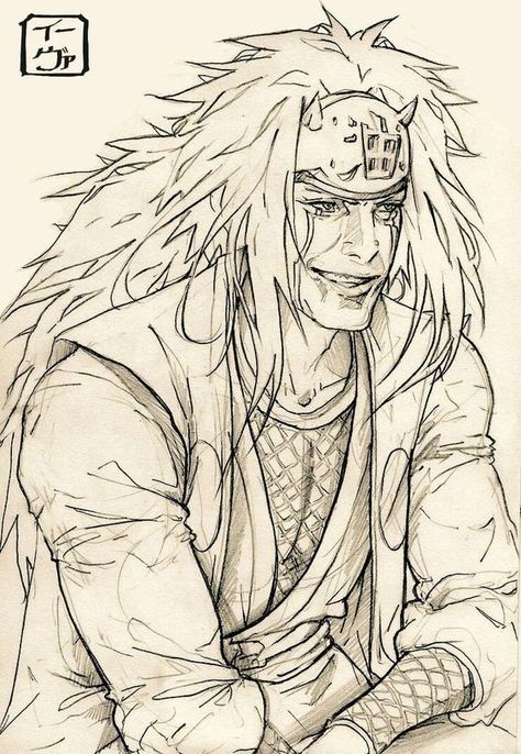 Jiraiya Sketch, Jiraya Sketch, Naruto Jiraiya, Naruto Sketch Drawing, Naruto Sketch, Anime Drawing Books, Naruto Drawings, Naruto Fan Art, Cool Sketches