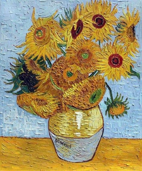 Van Gogh Drawings, فنسنت فان جوخ, Avocado Painting, Painting Sunflowers, Vincent Van Gogh Art, Vincent Van Gogh Paintings, Van Gogh Sunflowers, Arte Van Gogh, Soyut Sanat Tabloları