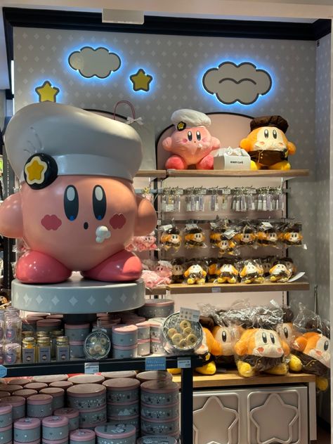 Nintendo Store Japan, Kirby Cafe Japan, Kirby Core, Kirby Aesthetic, Kirby Cafe, Game Core, Tokyo Cafe, Cafe Japan, Nintendo Store