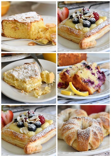 Cooking With Manuela Recipes, Cooking With Manuela, Italian Treats, Blueberry Yogurt Cake, Italian Custard, Recipes Unique, Raspberry Yogurt, Puff Pastry Desserts, Cookie Recipes Unique