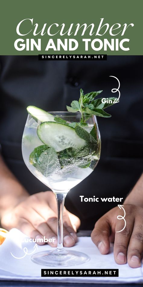 Cheers to refreshing summer sips! 🥒 The Cucumber Gin and Tonic is a delightful twist on a timeless classic. The cool, crisp cucumber adds a refreshing layer to the gin and tonic, making it the perfect drink for warm weather. Whether you're lounging by the pool or enjoying a sunset, a Cucumber Gin and Tonic is the perfect way to unwind and savor the season. Fall Cocktails Easy, Mint Chocolate Chip Cupcakes, Caramel Apple Sangria, Hot Chocolate Cocktail, Cocktail Cupcakes, Apple Sangria, Spiked Hot Chocolate, Peach Cocktail, Chocolate Chip Cupcakes