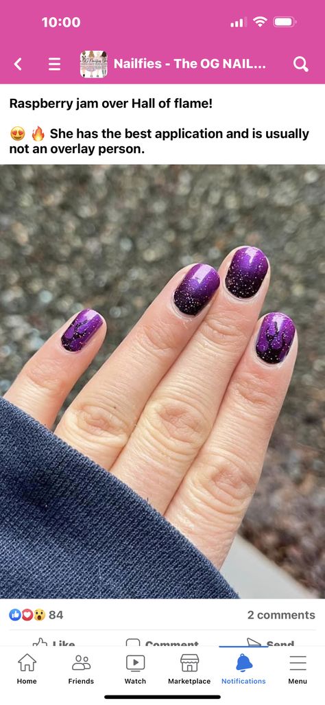 Color Street Wild Grape, Color Street Raspberry Jam, Color Street Layering Ideas, Layering Ideas, Mani Ideas, Nails Winter, Blueberry Jam, Nail Styles, Street Nails