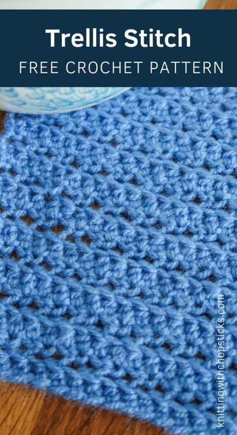 Learn how to crochet this easy trellis stitch with my detailed step by step crochet stitch tutorial. #crochet #crochetstitch #stitchpattern #crochetpattern Crochet Blanket Stitches, Trellis Stitch, Crochet Stitch Pattern, Toddler Sewing Patterns, Different Crochet Stitches, Modern Crochet Blanket, Day Outfit Ideas, Tunisian Crochet Stitches, Easy Crochet Stitches