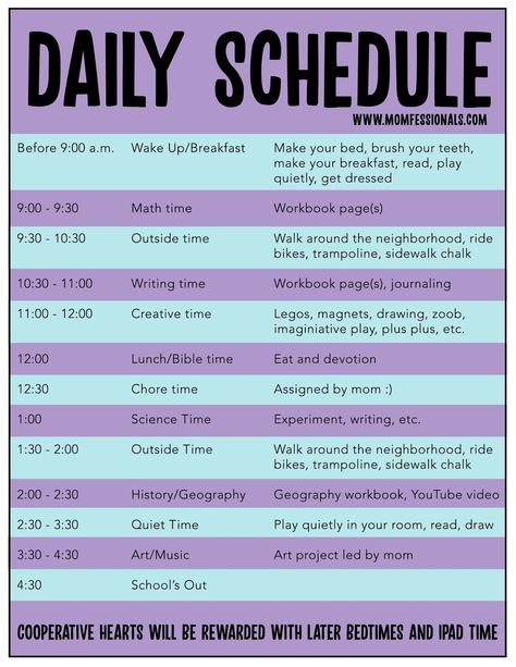 Daily Schedule Daily Routine Schedule For Women, Women Self Care, Daily Routine Schedule, 5th Grade Writing, Homeschool Writing, 9 5 Job, Map Skills, School Schedule, Math Time