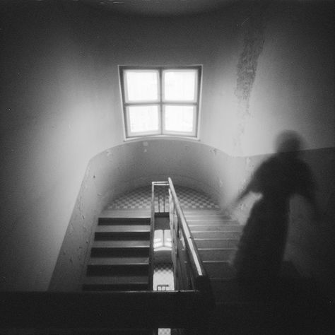 pinhole photo by Kat MacHulk, "Only ghosts remain" Slow Shutter Speed Ghost Photography, Pinhole Photography Ideas, Ghosting Photography, Ghostly Photography, Ghost Person, Ghost Polaroid, Ghostly Aesthetic, Pinhole Camera Photos, Person Walking