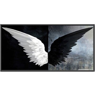 Angel Wings Painting, Ali D'angelo, Angel Wings Wall Art, Angel Wings Art, Black Angel Wings, Angel Wings Wall, White Angel Wings, Poster Decorations, Nordic Wall Art