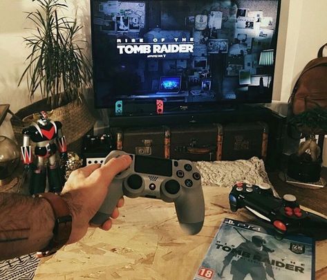 Playing Video Games Aesthetic, Video Games Aesthetic, Hand Aesthetic, Pc Gadgets, Arcade Retro, Games Aesthetic, 2023 Goals, Video Game Room Design, Geek Games