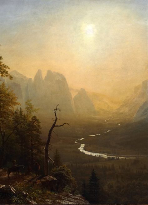 Albert Bierstadt Paintings, T S Eliot, Albert Bierstadt, Butterfly Art Painting, Hudson River School, River Painting, Jean Cocteau, William Turner, Video Animation