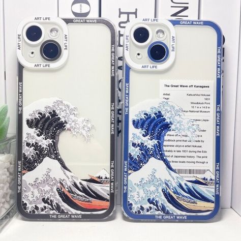 US $3.56 10％ Off | Hokusai The Great Wave Off Kanagawa Japan Japanese Art Print Soft Silicone Matt Case For Apple iPhone Japan Phone Case, Famous Wave Painting, Japanese Phone Case, Wave Phone Case, Famous Art Pieces, Samsung A Series, Kanagawa Japan, Mont Fuji, Stylish Iphone Cases