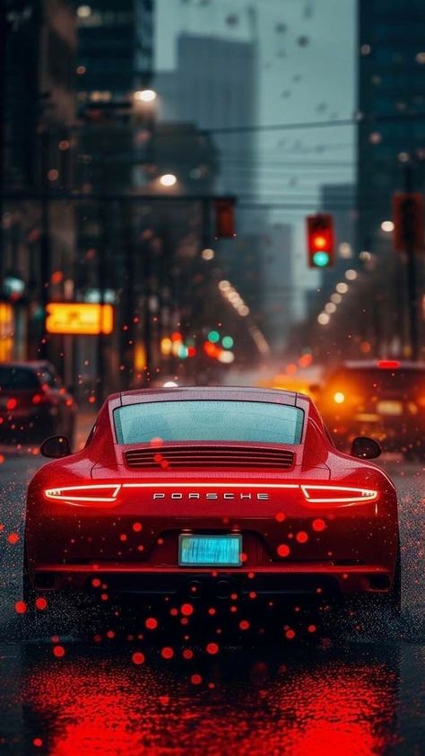 Red Iphone Wallpaper, Porsche 991 Carrera, Porsche Wallpaper, Red Porsche, Cars On The Road, Chanel Wallpapers, Car Iphone Wallpaper, Aesthetic Cars, Rauh Welt