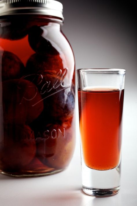 Slivovitz - Go international with this traditional Eastern European drink using seasonal plums. #sweet #dessert Plum Brandy, Prune Plum, Slovak Recipes, Plum Recipes, Homemade Liquor, Serbian Recipes, Croatian Recipes, Polish Recipes, European Food