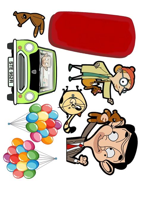 Mr Bean Cake Topper Printable, Mr Bean Cartoon Cake, Mr Bean Cake Birthdays, Mr Bean Cake, Mr Bean Birthday, Mister Bean, Toddler Birthday Party Themes, Mr Bin, Bean Cartoon