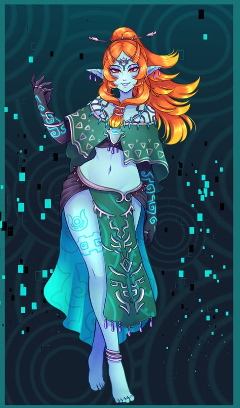 ChanPotei on Tumblr Midna Cosplay, Legend Of Zelda Midna, Link And Midna, Legend Of Zelda Characters, Pop Characters, Nintendo Fan Art, Zelda Twilight Princess, Fantasy Heroes, Nintendo Art