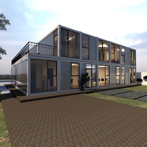 Customized Modern Design Easy To Install 2 3 5 Bedroom Prefabricated Modular Glass Houses Prefab Homes - Buy Manufacturer Movable Easy To Install Modular Houses Prefab Villa Homes Containers For Canada,Customized Easy To Install Portable Modular Home Containers Houses With Toilet For South Africa,Europe Customized Luxury Design Modular Double Story Prefab Container House Hotel Room Villa Product on Alibaba.com Container Structure, Flat Pack Homes, Double Story House, Steel Frame Doors, Apartment Exterior, Steel Structure Buildings, Container Houses, Dome House, Prefabricated Houses