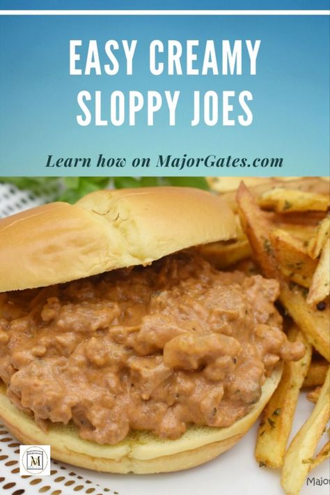 Sloppy Joe Recipe Easy, Sloppy Joes Recipe, Cream Of Mushroom Soup, Cream Of Mushroom, Sloppy Joe, Cooking For Two, Sloppy Joes, Creamed Mushrooms, Mushroom Soup