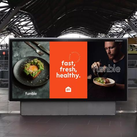 Street billboard design Restaurant Banner Outdoor, Fridge Poster Design, Restaurant Hoarding Design, Modern Billboard Design, Billboard Ads Design, Billboard Poster Design, Simple Billboard Design, Digital Billboard Design, Graphic Design Billboard