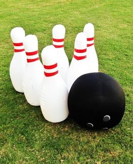 Outdoor Bowling, Games Outdoor, Competition Games, Bowling Games, Inflatable Bouncers, Bowling Balls, Outdoor Games For Kids, Outdoor Inflatables, Inflatable Toy