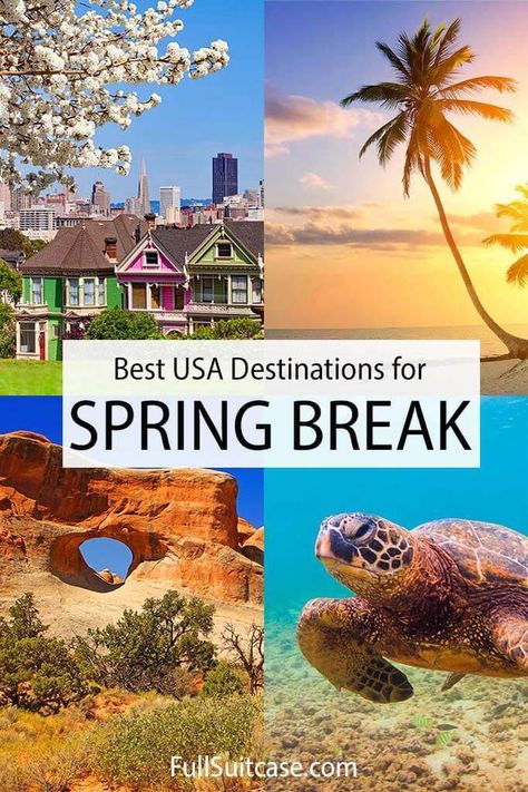 Utah In March, Best Spring Break Vacations With Teens, Spring Break Destinations Usa, March Vacation Destinations, Spring Break Vacation Ideas, Spring Break Trips For Families, Spring Break 2024, Spring Break Family Vacations, Best Us Vacations