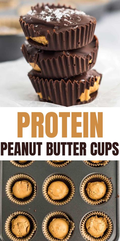 Peanut Butter Cups Recipe, Protein Baking, Crockpot Healthy, High Protein Desserts, Healthy Protein Snacks, Protein Bar Recipes, Protein Treats, Lost 100 Pounds, Protein Powder Recipes