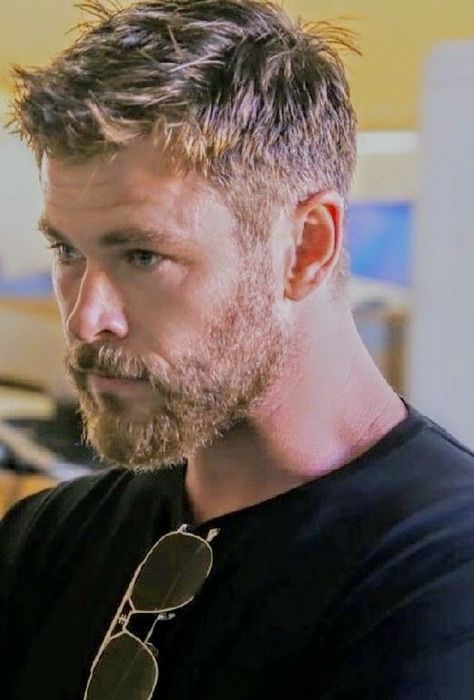 Men’s Haircuts Fall 2023, Firefighter Haircut, Men’s Hairstyles, Chris Hemsworth Hair, Crew Cut Haircut, Short Hair With Beard, Mens Hairstyles With Beard, High Ponytail Hairstyles, Mens Hairstyles Medium