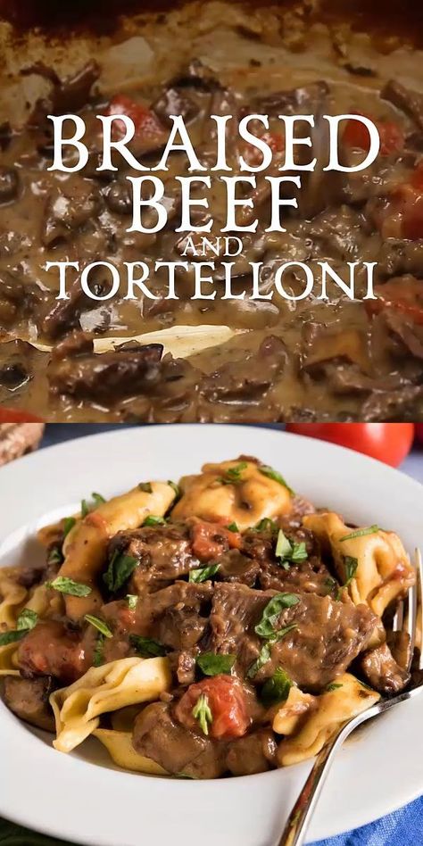 Beef And Tortellini, Braised Beef Recipes, Recipes Instapot, Beef Tenderloin Recipes, Crockpot Recipes Beef Stew, Healthy Beef Recipes, Beef Stew Crockpot, Recipe Beef, Healthy Beef