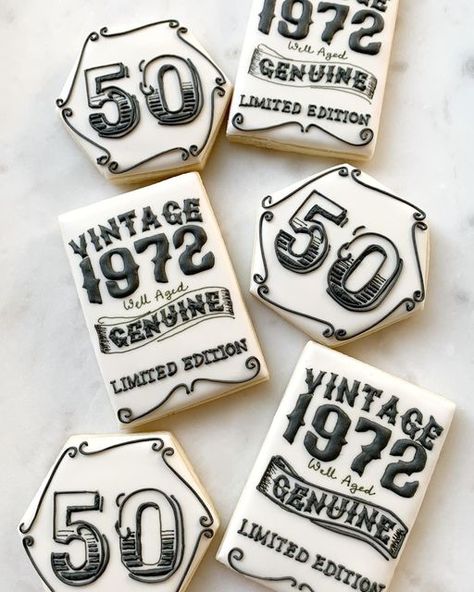 80th Birthday Cookies Decorated Men, 80th Birthday Cookies For Men, 60th Birthday Cookies For Men, 50th Birthday Cookies For Men, Birthday Cookies For Him, 50th Birthday Cookies, Housewarming Cookies, 50th Anniversary Cookies, Fancy Sugar Cookies