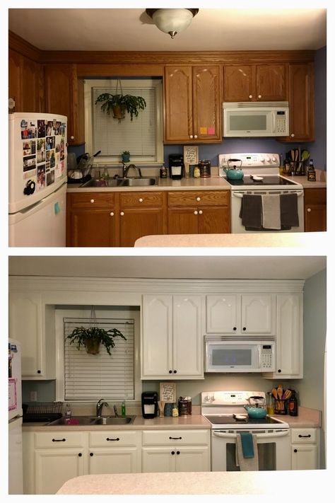 Kitchen Repaint Cabinets, Repaint Cabinets, Kitchen Repaint, Lucky 13, Kitchen Paint, Updated Kitchen, Kitchen Cupboards, Kitchen Organization, Cupboard