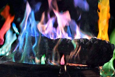 I can't decide if this is a horrible prank designed to burn your house down or a really cool way to make a rainbow fire in the fireplace. Either way I'm probably in. Dnd Props, Camping Projects, Larp Props, Just Spices, Rainbow House, Old Fireplace, Backyard Fire, Color Kit, Camping Fun