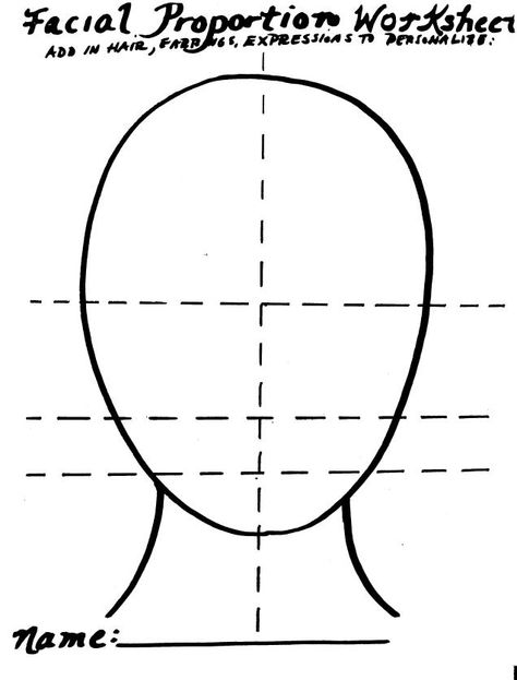 face proportions worksheet Synonyms Worksheet, Proportions Of The Face, Face Proportions Drawing, Proportion Art, Proportions Worksheet, Portraits For Kids, Draw A Face, Art Handouts, Facial Proportions