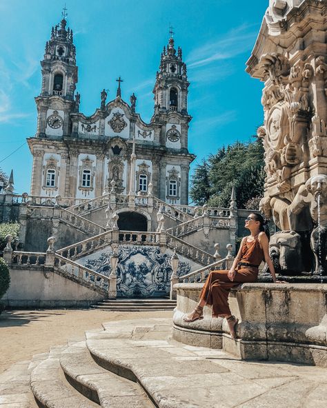 20 Most Instagram-Worthy Locations in Portugal - The Trend Spotter 26-03-2019 | So when you’re planning your next trip to Portugal, be sure to keep these locations on your checklist and your camera ready; your Instagram feed will be thanking you! Photo: Shrine of Our Lady of Remedies – Lamego Portugal Photoshoot Ideas, Porto Picture Ideas, Portugal Picture Ideas, Portugal Instagram Pictures, Portugal Photo Ideas, Trips Aesthetic, Couples Trips, Trips For Couples, Portugal Instagram