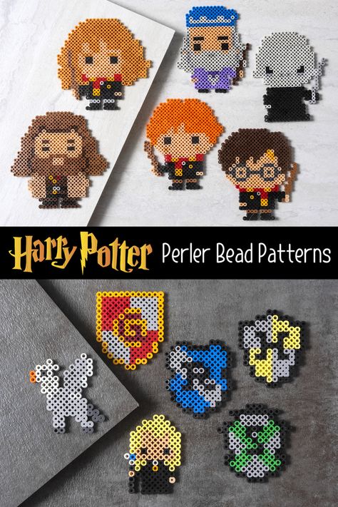 Perler Biggie Beads Patterns, Harry Potter Snowflakes, Harry Potter Pony Beads, Iron Beads Harry Potter, Embroidery Patterns Harry Potter, Harry Potter Perler Beads Bookmarks, Hogwarts Perler Beads, Harry Potter Fuse Bead Pattern, Ravenclaw Perler Beads