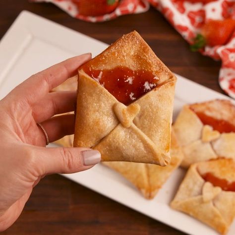 The best kind of love note. #food #baking #vday #valentines #valentinesday Strawberry Love, Makanan Diet, God Mat, Pie Dough, Strawberry Jam, Food Cakes, Craft Diy, Food Gifts, Love Notes