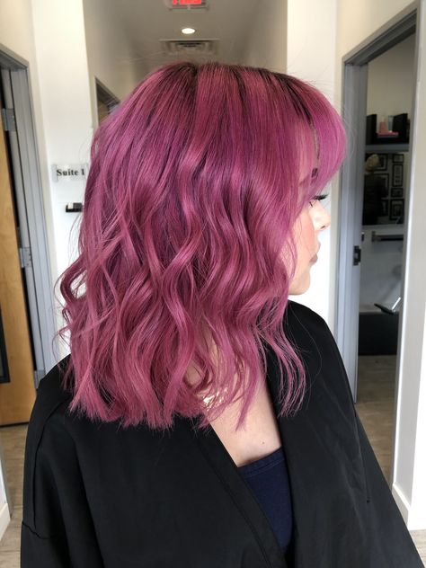 Purple Pinkish Hair, Pinkish Purple Hair, Purple Pink Hair, Light Purple Hair, Dull Hair, Diy Hair, Purple Hair, Dark Hair, Diy Hairstyles