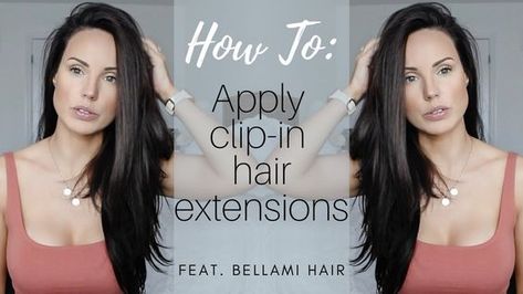 How to: Clip in Hair Extensions feat. Bellami Hair - YouTube How To Blend Clip In Hair Extensions, 16 Inch Hair Extensions, Broccoli Slaw, Slaw Recipes, Side Hairstyles, Clip In Hair, Clip In Extensions, Shoulder Length Hair, Clip In Hair Extensions